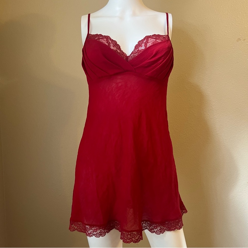 Victoria’s Secret red slip dress lingerie size S